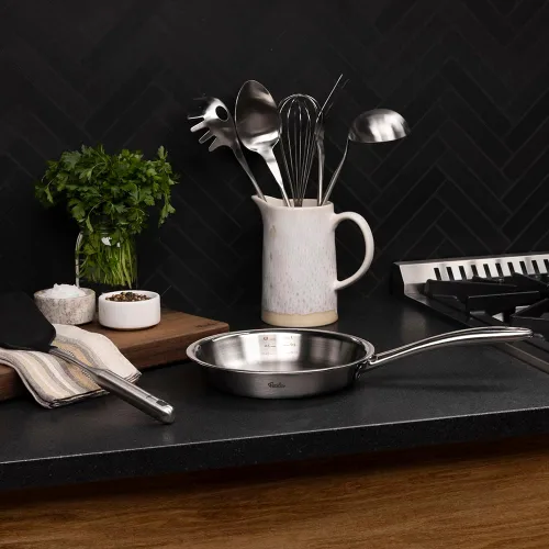 Vista 10 de Fissler M5 Pro-Ply - Sartén de acero inoxidable de 5 capas, 8 pulgadas