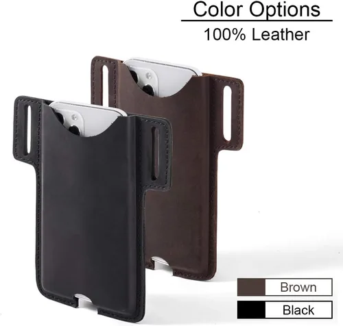 Vista 9 de Gentlestache Funda de cuero para teléfono celular, funda de piel con lazo para cinturón para Phone14 Pro Max/13 Pro Max, Galaxy S22 Ultra/S22+