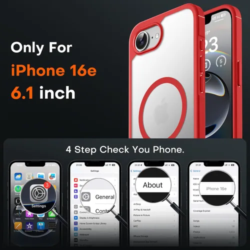 Vista 406 de TOCOL Funda para iPhone 11, compatible con Magsafe, protección completa de cámara, imanes integrados, protección contra caídas, funda translúcida