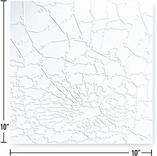 Vista 3 de Generic Rompecabezas de vidrio roto - Rompecabezas de acrílico transparente - Estilo moderno único - 161 piezas, 10 x 10 pulgadas - Nivel de experto