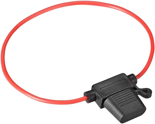 Vista 4 de UXCELL En línea 18AWG impermeable portafusibles negro para ATC/ATO