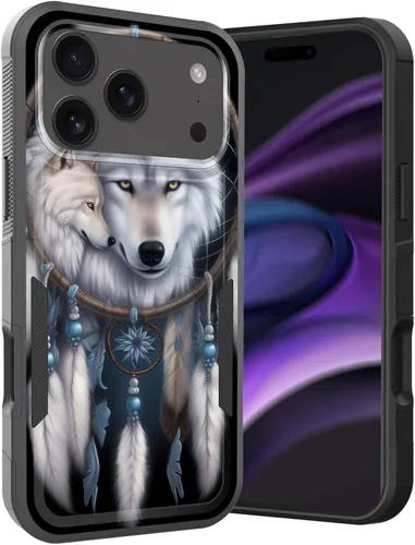 Vista 198 de Funda para iPhone Air, doble capa híbrida resistente resistente a prueba de golpes de policarbonato duro + funda protectora de silicona suave