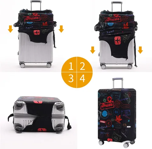 Vista 3 de Travelkin - Funda lavable para proteger contra rayones para maletas de 18-32 pulgadas