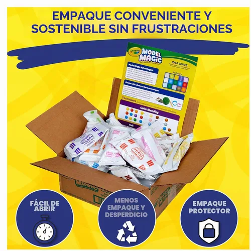 Vista 5 de Crayola Model Magic (paquete de 30), material de modelado secado al aire, imprescindible para el aula del profesor, suministros escolares