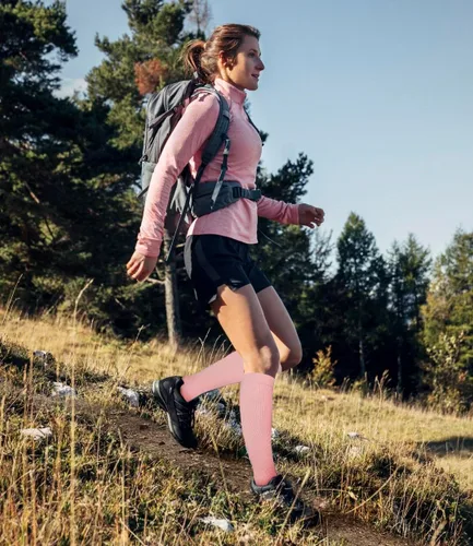 Vista 5 de Hi Clasmix Calcetines de compresión médica graduados para mujeres y hombres, recuperación de circulación, hasta la rodilla, calcetines atléticos