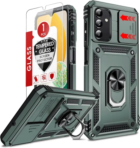 Vista 48 de LeYi Funda para Moto G Stylus 2022 4G (no compatible con 5G), funda para Moto G Stylus con 2 protectores de pantalla, funda protectora de grado Oro