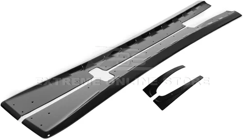 Vista 5 de Repuesto para todos los modelos Chevrolet Corvette C5 1997-2004 ZR1 Par de extensión de panel basculante de faldas laterales de estilo extendido