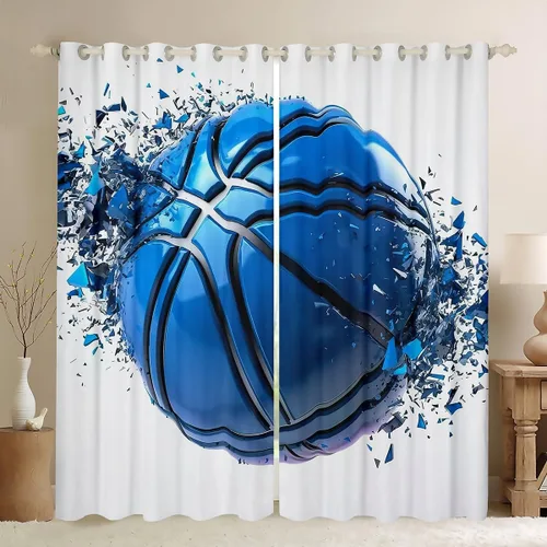 Vista 9 de Erosebridal Cortinas opacas con estampado de vaca lindo 30-50% para dormitorio, cortinas de piel de vaca de 38 pulgadas de ancho x 45 pulgadas