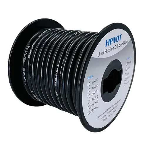 Vista 39 de Cable de 8 AWG Alambre Calibre 8 de Silicona - Carrete Negro de 25 pies, Alambre de Cobre Estañado Trenzado Extra Flexible 8AWG para Soldadura 200℃
