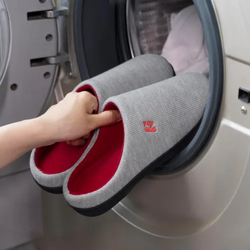 Vista 6 de RockDove - Pantuflas para mujer originales con espuma viscoelástica y dos tonos