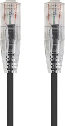 Vista 2 de PHAT SATELLITE INTL - Cable Ethernet Cat 5e (CAT5E), cobre sólido 24 AWG, conectores EZ RJ45 de paso a través de, cable de conexión de Internet