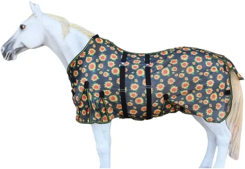 Vista 12 de CHALLENGER 60" Caballo Malla Ligero Transpirable Verano Primavera Hoja Bellyband 73437