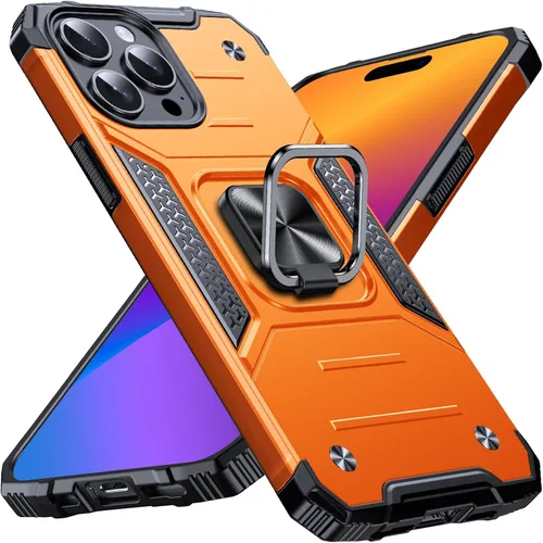 Vista 88 de Anqrp Funda resistente para iPhone 6/7/8/SE/SE2 con soporte de anillo mejorado y agarre, grado militar, a prueba de golpes, resistente y robusta