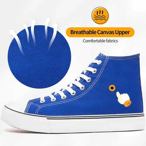 Vista 60 de ZGR Tenis de lona para hombre, con cordones, clásicos, casuales, para caminar