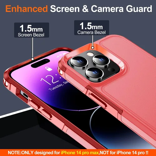 Vista 6 de MOZOTER Funda magnética para iPhone 14 Pro Max [compatible con Magsafe] [protección contra caídas de grado militar]