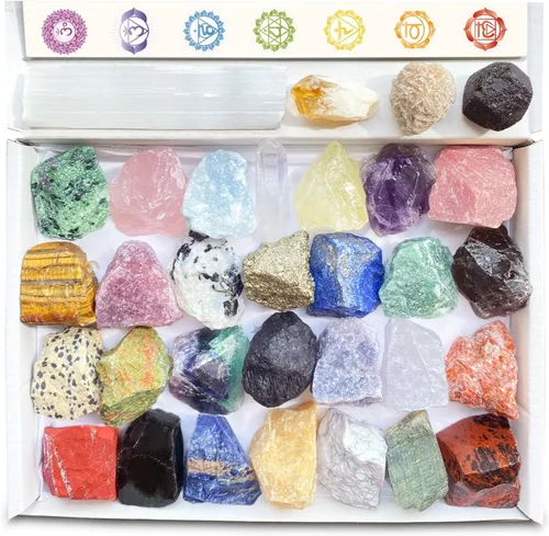 Vista 6 de 15 piezas de cristales misteriosos y piedras curativas, juego sorpresa de cristales naturales de curación para meditación, Reiki, decoración