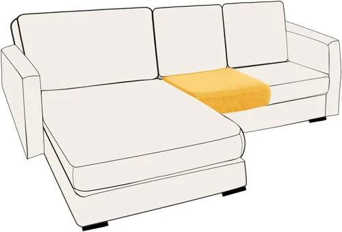 Vista 81 de UNBBRRL Fundas de cojín de asiento para sofá, elásticas, funda de cojín individual para sofá, fundas de cojín para sofá, fundas de héroe protegen
