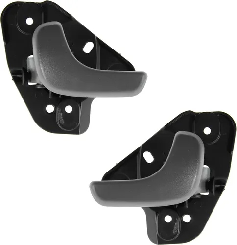 Vista 24 de TRQ Juego de 2 manijas de puerta interior trasera cromada y cachemira para Chevy GMC