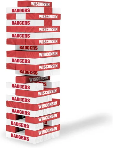 Vista 34 de Wild Sports NCAA Pro Football Tabletop Stackers Block Game for College Football Fan, Dorm Game, Tailgate