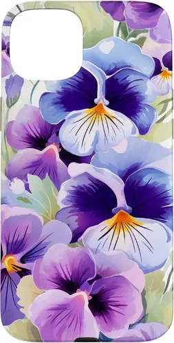 Vista 9 de Pansy Flower Pattern Floral Case for iPhone 17