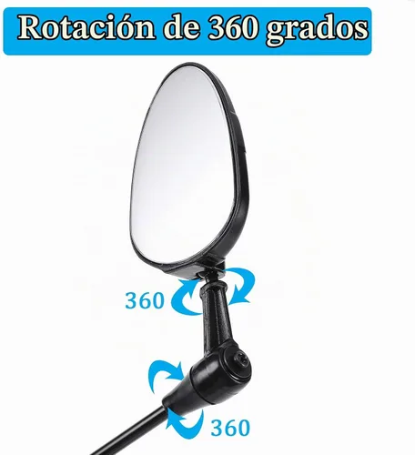 Vista 5 de Accmor Paquete de 2 espejos para casco de bicicleta, 360 grados, ajustable, ligero, para ciclismo, retrovisor, accesorios de ciclismo