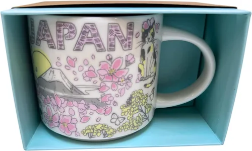Vista 3 de Starbucks Been There Series Japan Spring 2023 - Taza de café de cerámica, 14 onzas