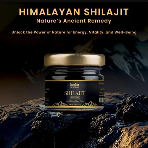 Vista 4 de Shilajit Resina orgánica pura del Himalaya, 900 mg de resina Shilajit de grado dorado con ácido fúlvico y más de 85 oligoelementos complejos