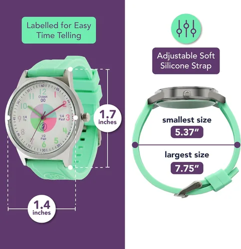 Vista 4 de OWLCONIC Analog Kids Watch - Girls & Boys Watches Ages 7-12 - Kids Analog Watch - Telling Time Teaching Tool - Gift Watches for Girls and Boys