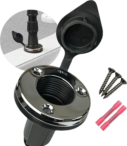 Vista 7 de YOLOtek Propiedad de Veteranos - PERKO - Base Roscada Luces de Navegación Seguras para Barco para Popa o Proa - Accesorios de Barco (Collar)