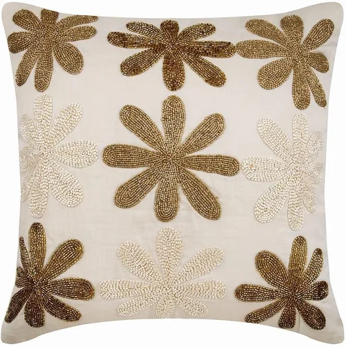 Vista 17 de The HomeCentric Funda de almohada color crema para sofá, funda de almohada moderna de 12 x 12 pulgadas, funda de almohada cuadrada de satén, funda