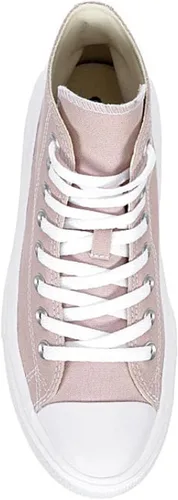 Vista 6 de Converse Chuck Taylor All Star - Tenis unisex con plataforma alta color malva piedrarosablanco