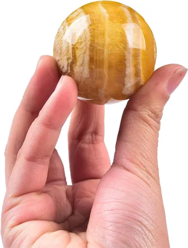 Vista 36 de JIC Gem Piedra Natural de Jaspe Africano Cristal de Curación Esfera Adivinación Bola de Piedra Preciosa, Feng Shui Reiki Aura Decoración