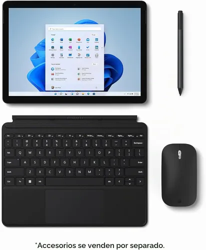 Vista 4 de Microsoft Surface Go 3-10.5" Pantalla táctil - Memoria Intel® Core™ i3-8GB - SSD de 128 GB - Solo dispositivo - Negro (último modelo)