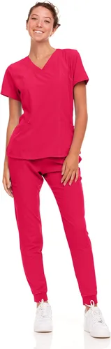 Vista 13 de Natural Uniforms Conjunto de ropa quirúrgica elástica para mujer con tallas regulares y pequeñas