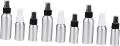 Vista 6 de DOITOOL 2 sets 1.0 fl oz/1.7 fl oz/3.4 fl oz botella de perfume de aluminio boquilla de pulverización fina botella de viaje recargable 3 unids* 2
