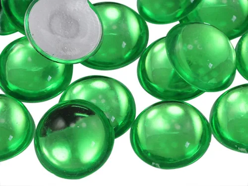 Vista 18 de Allstarco Cabujones redondos de acrílico con parte trasera plana de 0.276 in, 9/32 pulgadas, gemas de perlas de plástico para hacer joyas