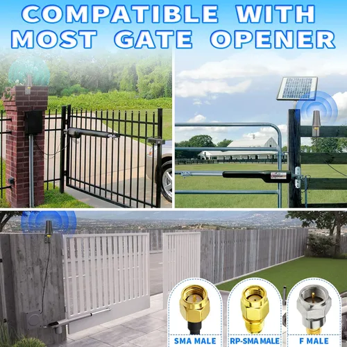 Vista 3 de Bingfu Antena para abridor de puerta de garaje para GTO Mighty Mule MM371W MM372W MM571W MM572W MMS100 LiftMaster Ghost Controls Multicode Antena