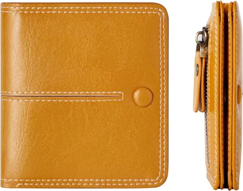 Vista 15 de TFKGS Tarjetero de crédito para mujer, cartera RFID de cuero para mujer con bloqueo de cremallera, llavero para tarjetas de acordeón, regalos