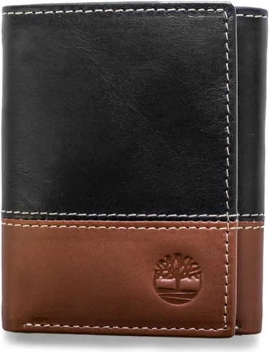 Vista 9 de Timberland Billetera triple de cuero para hombre con ventana de identificación