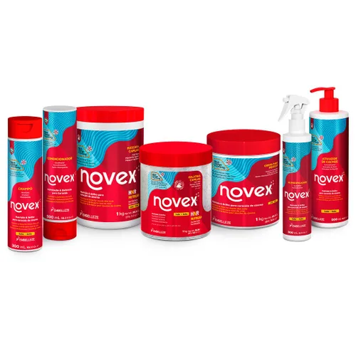 Vista 3 de NOVEX Mascarillas capilares acondicionadoras profundas de tamaño económico impregnadas con ingredientes naturales (1 kg/35 oz)