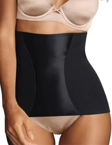 Vista 3 de Maidenform Faja moldeadora de cintura fácil para mujer con antiestática FL2368, Negro
