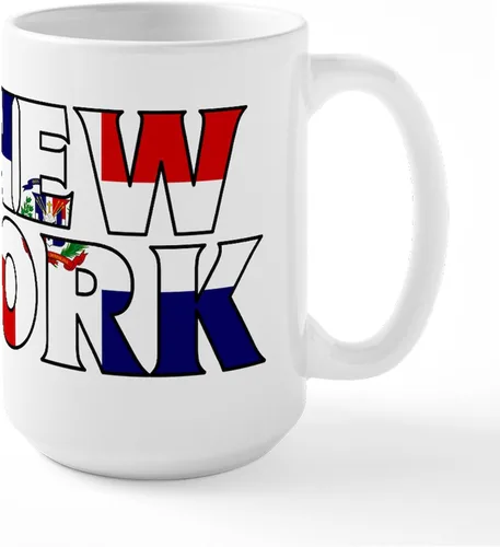 Vista 20 de CafePress New York Republic Tazas de cerámica de 15 oz (15.0 fl oz)