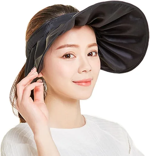 Vista 10 de Sombrero de sol de ala ancha ajustable, protección UV, visera de pesca de playa, gorra multifuncional plegable