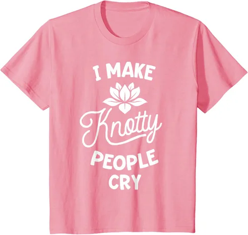 Vista 61 de Camiseta divertida de terapia de masaje I Make Knotty People Cry, Negro, S