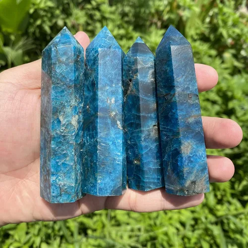Vista 16 de Torre de amazonita natural, varita de punta de obelisco de cristal curativo y piedras, muestra mineral para meditación y decoración del hogar, 3-3.5