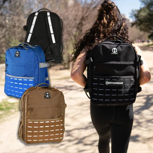 Vista 6 de HYPERWEAR Hyper Ruck, mochila de 20 L con 3 fundas para placa de pesolaptop