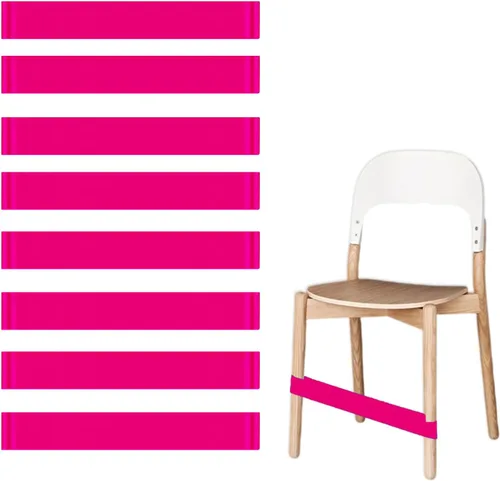 Vista 18 de Bandas de silla para niños con pies inquietos, paquete de 8, negro, material PTE, sensor de TDAH, aula y hogar