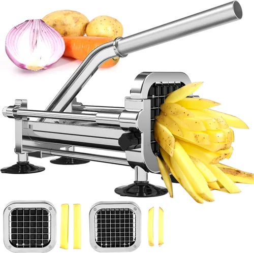Vista 10 de Cortador de papas fritas, cortador de patatas con hoja de 1/2 pulgada