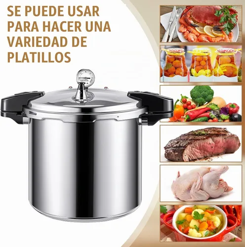 Vista 5 de Recipiente a presión de 24 cuartos con 6 tarros Mason de calibre