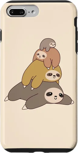 Vista 12 de Sloth Stack Cartoon Graphic Design Cute Doodle Phone Case for iPhone 17